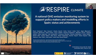 RESPIRE-CLIMA es presentado en la serie de seminarios IG3IS